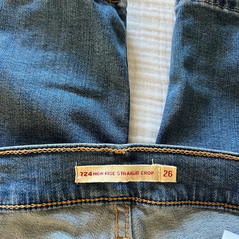 Levi’s 724 HIGH RISE SLIM STRAIGHT FIT CROP Jeans